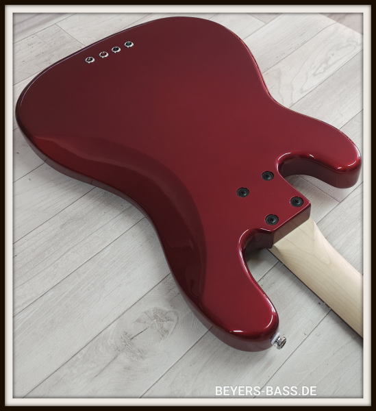 Lakland Skyline 44-64C Custom, Candy Apple Red Gloss